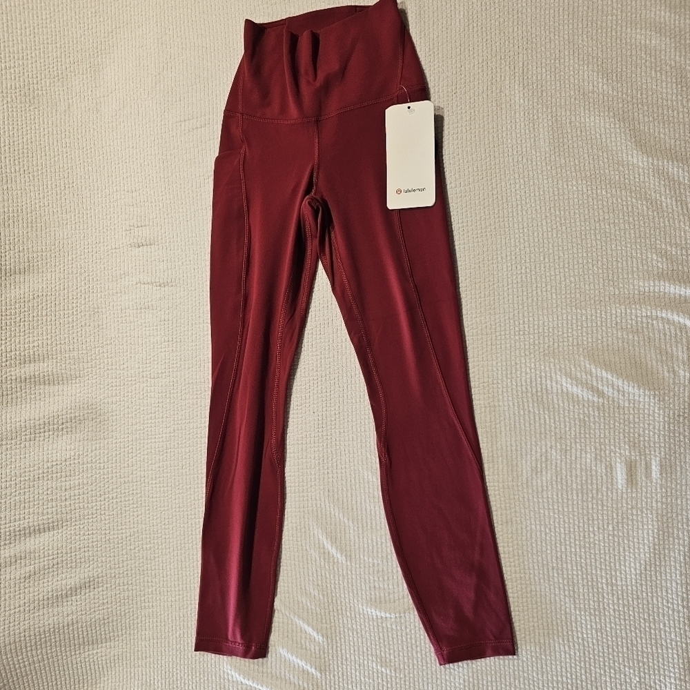 Lululemon Align High-Rise Pant 25" Color Pomegranate size 2